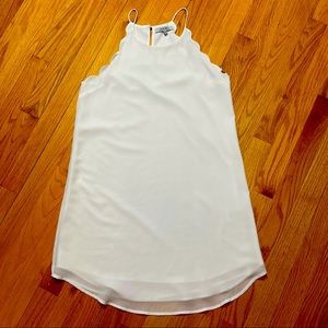 NWOT Naked Zebra White Dress